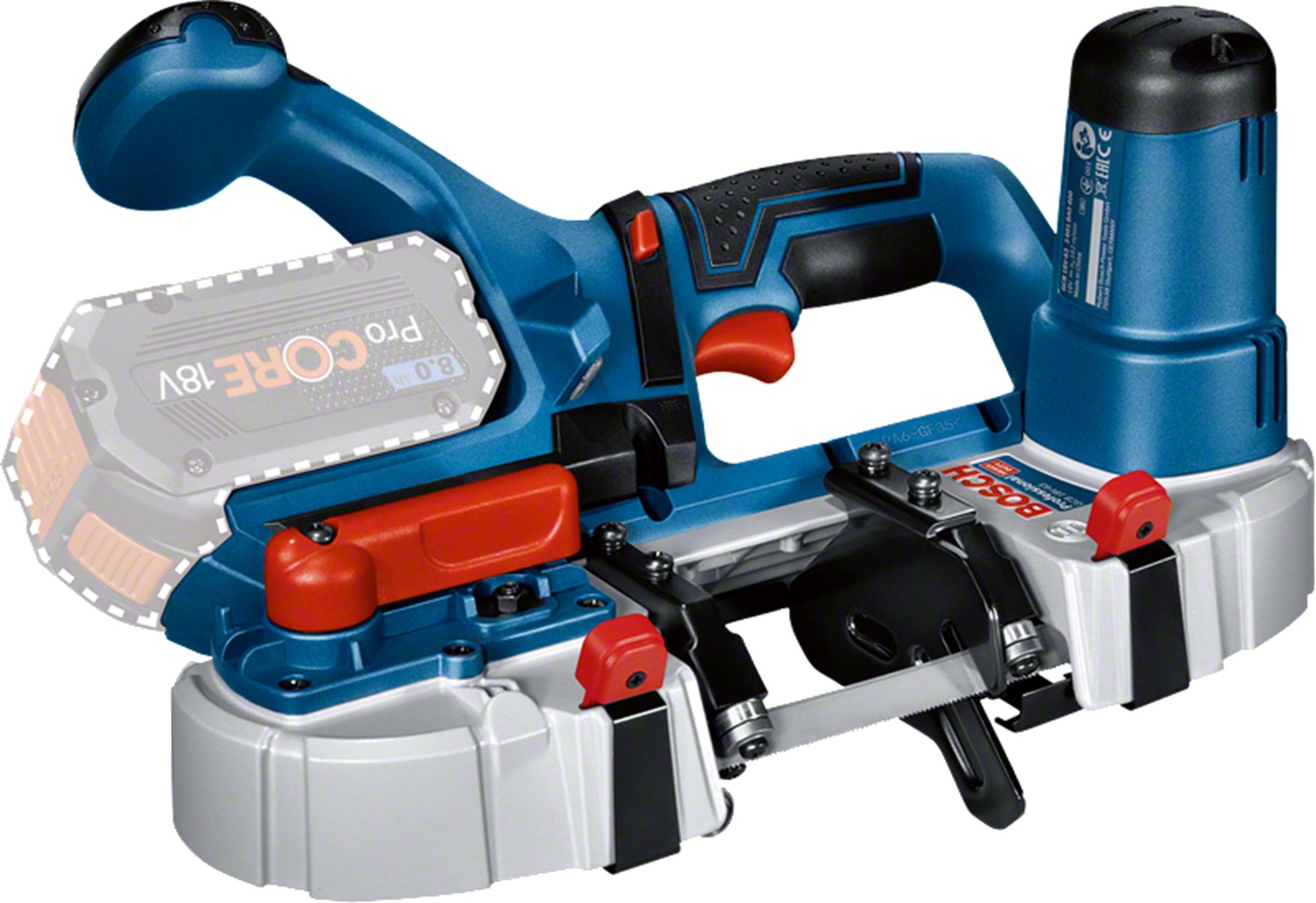 BOSCH GCB 18V-63 Promix Solo Акумулаторен лентов трион без батерии и зарядно устройство 18 V (06012A0400) - от Etools.bg BOSCH GCB 18V-63 Promix Solo Акумулаторен лентов трион без батерии и зарядно устройство 18 V (06012A0400)