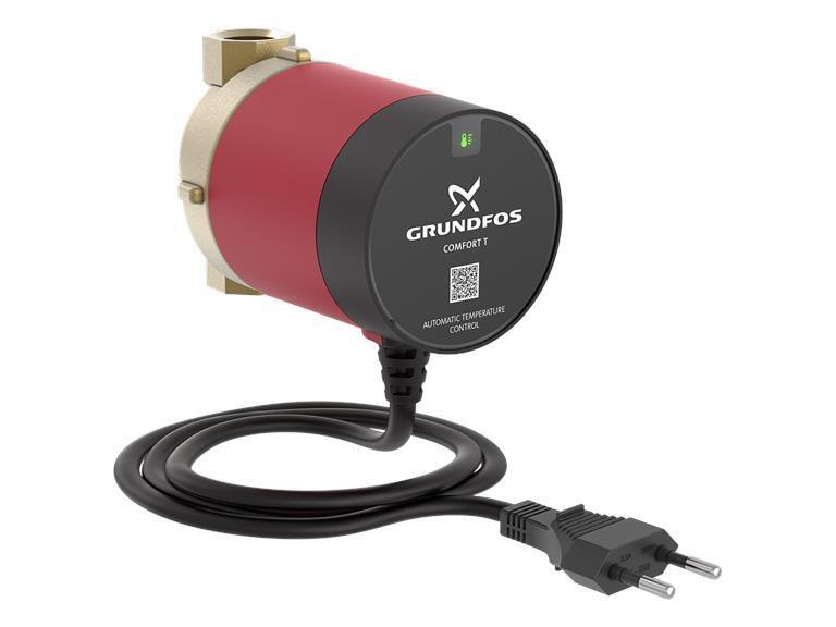 Електрическа помпа за рециркулация с термостат Grundfos Comfort 15-14 B T, 7 W, 0.5 м3/ч (93093854)