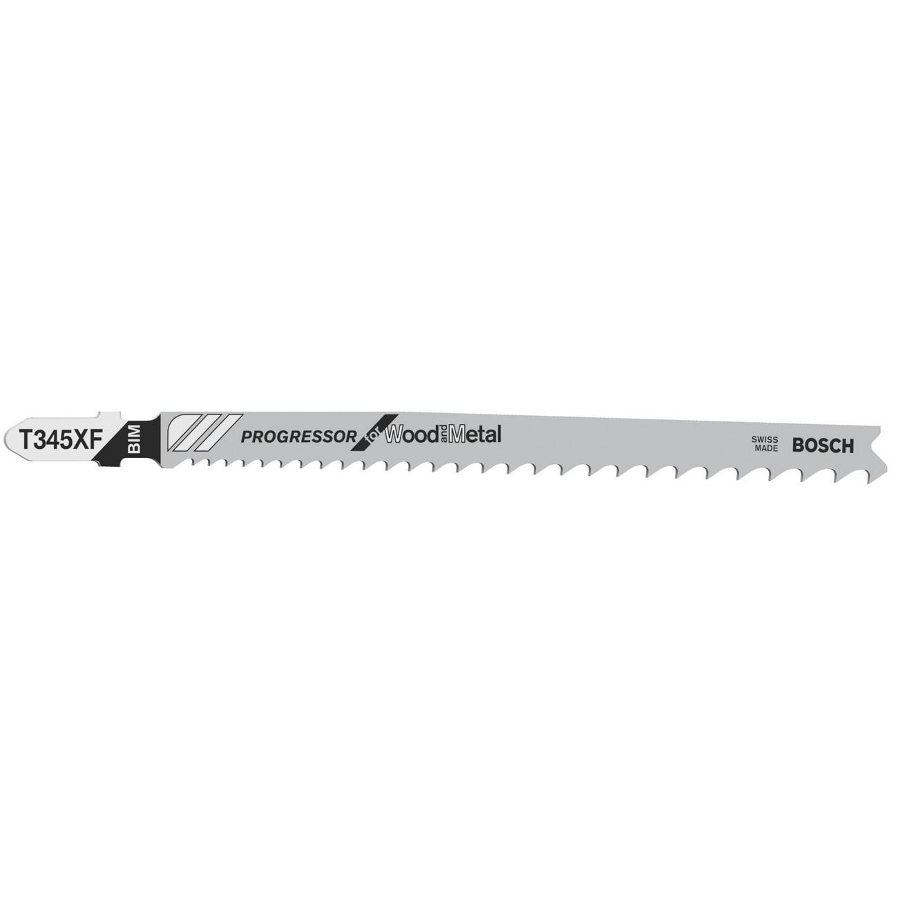 BOSCH Professional T 345 XF Нож за прободен трион за дърво и метал 132 мм (2608634994)