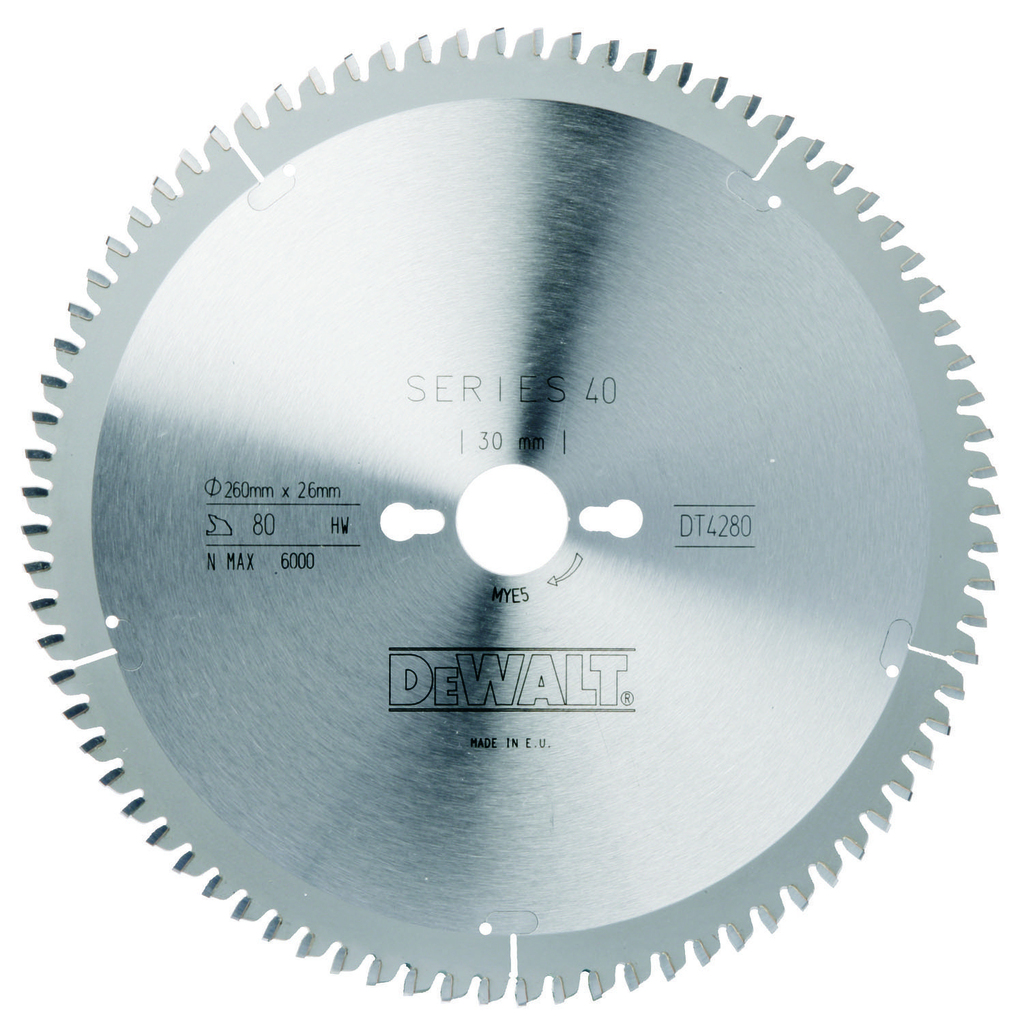 DEWALT Циркулярен диск за алуминий, пластмаси и дърво ф305х2.6 мм (DT4283)