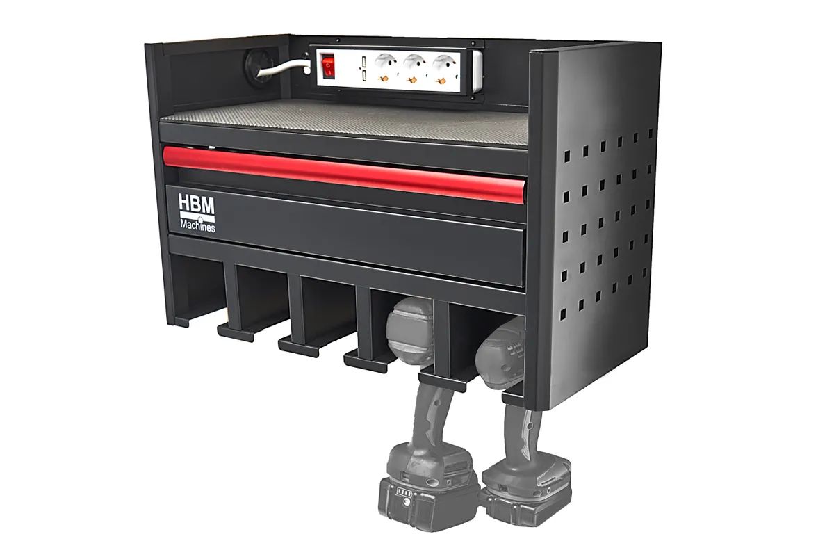Органайзер за акумулаторни машини HBM H132464, 80 кг, 635 x 260 x 280 мм