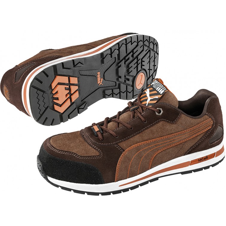 PUMA S1P SRC HRO BARANI LOW S1P Защитни работни обувки, кафяви с размери 39-47 (501200)