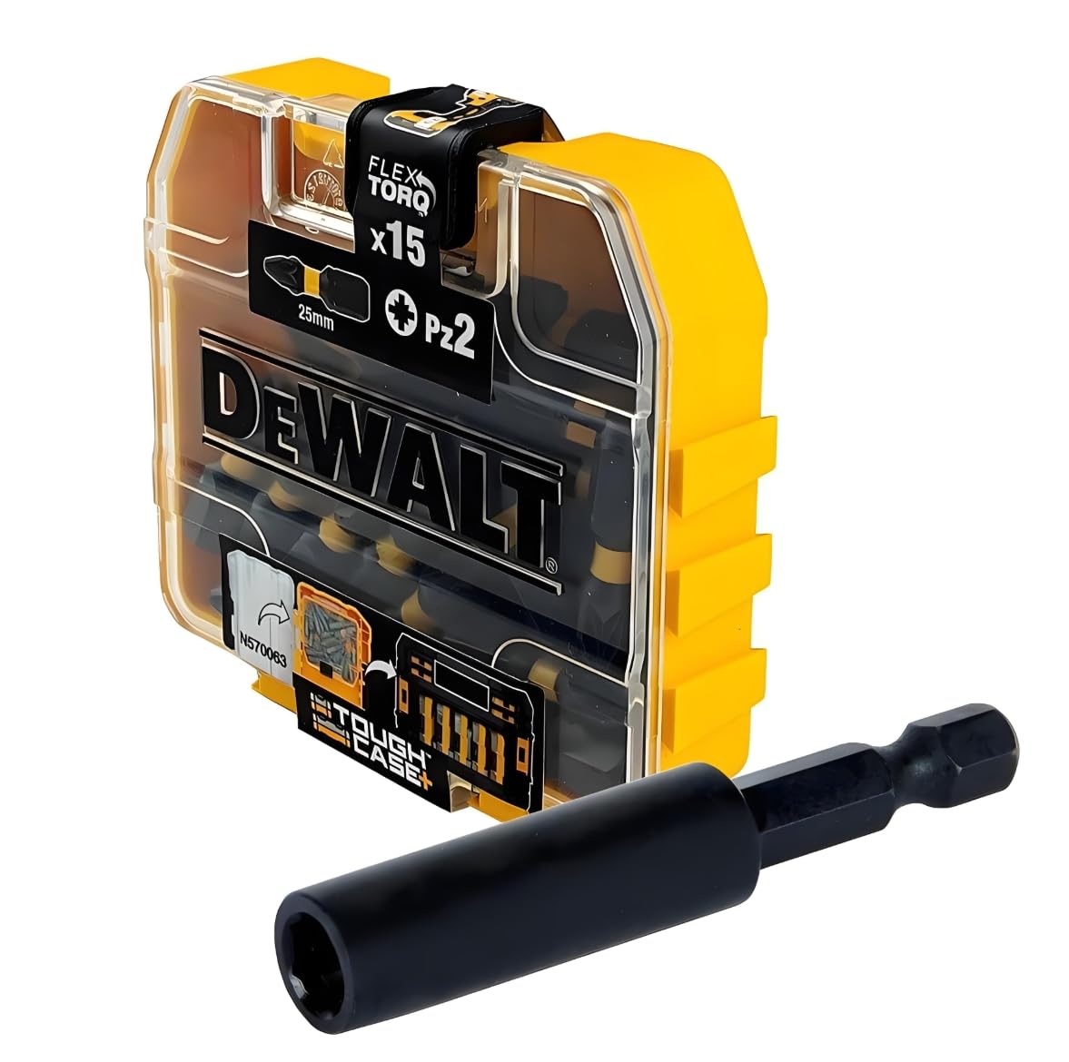 Комплект битове с магнитен държач DeWALT Extreme Flextorq DT70522T, 16 бр. - от Etools.bg Комплект битове с магнитен държач DeWALT Extreme Flextorq DT70522T, 16 бр.