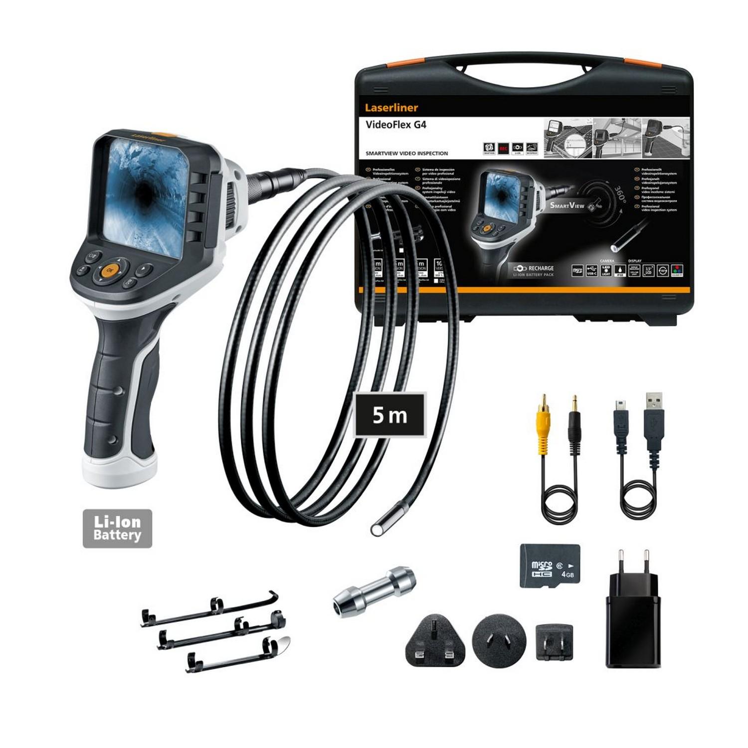 LASERLINER VideoFlex G4 XXL Инспекционна камера 9 мм 5 м (082.243A) - от Etools.bg LASERLINER VideoFlex G4 XXL Инспекционна камера 9 мм 5 м (082.243A)