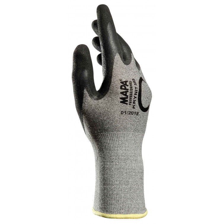 MAPA KRYNIT 585 Работни ръкавици, сиви с размери 7-11 (672300)