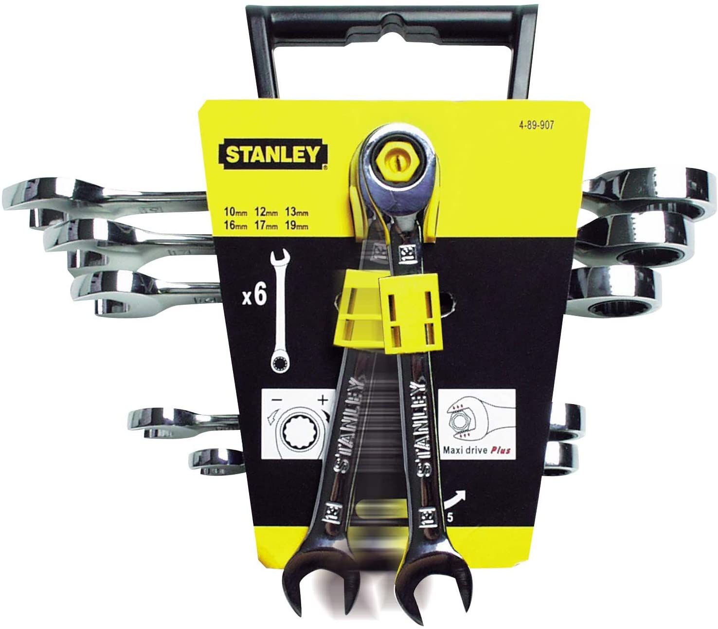 STANLEY Комплект звездогаечни ключове с тресчотка 6 броя (4-89-907)