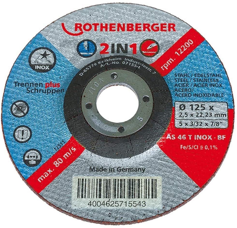 ROTHENBERGER INOX PROFI PLUS Комплект карбофлексови дискове ф125 мм 10 части (071534D)