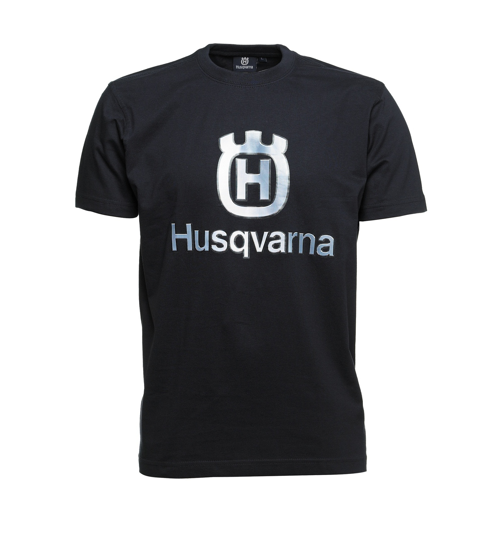 Спортна тениска с голямо лого HUSQVARNA