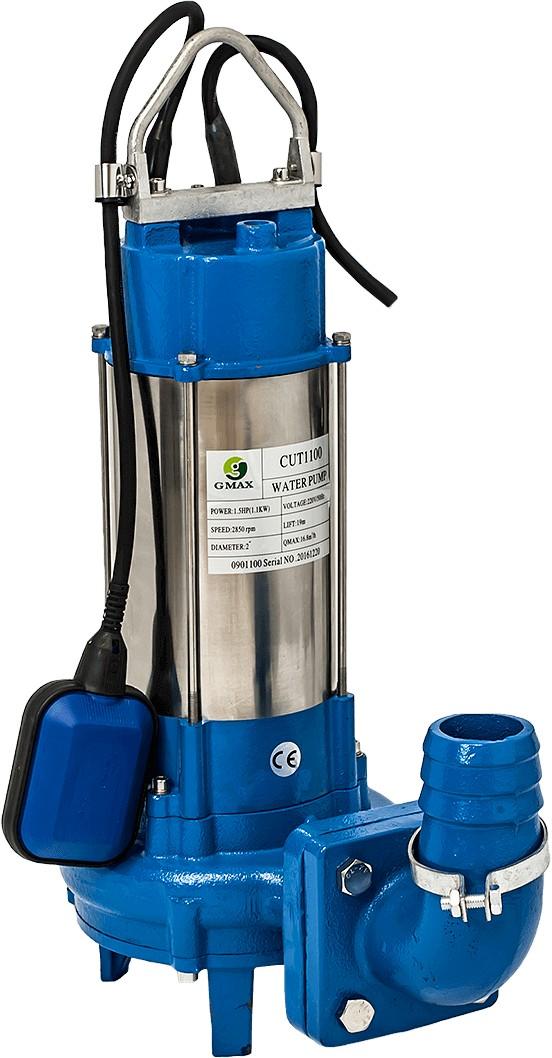 GMAX CUT1100 Потопяема помпа за фекални води с нож 1100 W 18 м3/ч 18 м (0901100)