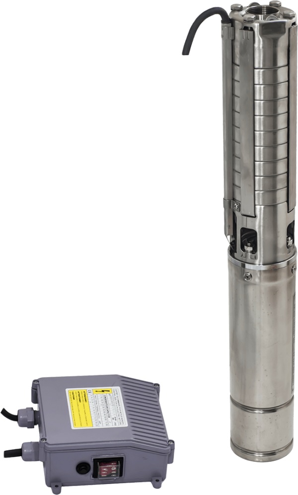 GMAX 4SPD309-0.55 Сондажна водна помпа с неръждаема турбина 550 W 4 м3/ч 57 м (0910957)