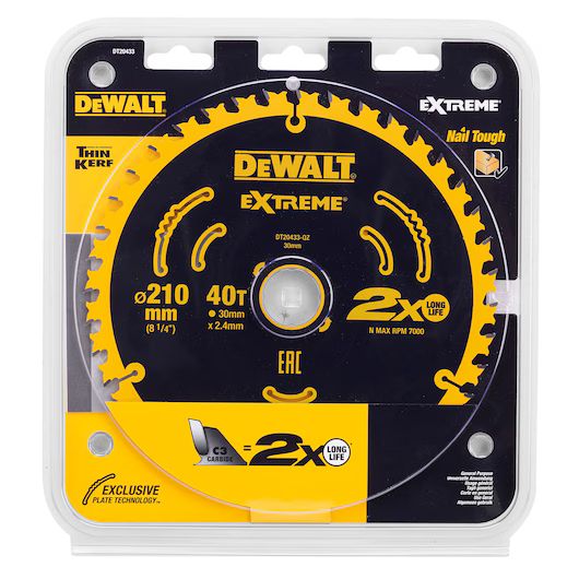 Циркулярен диск за дърво DeWALT DT20433-QZ, 210 x 30 мм - от Etools.bg Циркулярен диск за дърво DeWALT DT20433-QZ, 210 x 30 мм