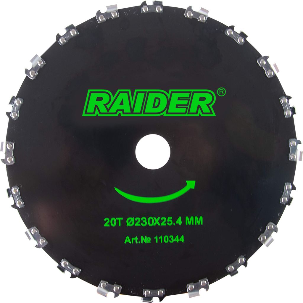 Диск за тример за дърво Raider, 20T, ф230x25.4 мм (110344)