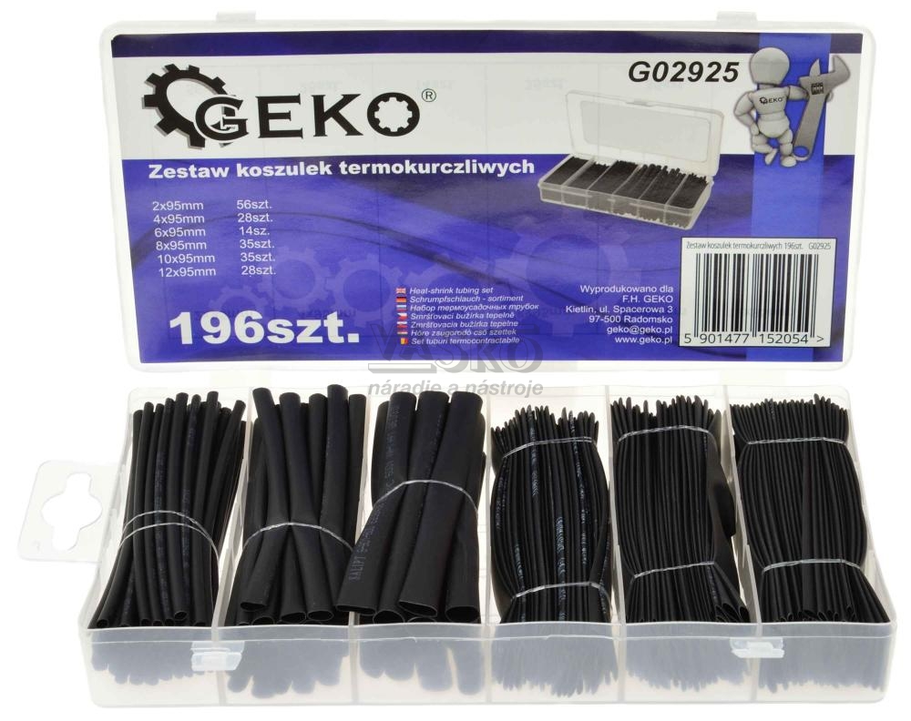 Комплект термосвиваеми шлаухи за кабели GEKO G02925