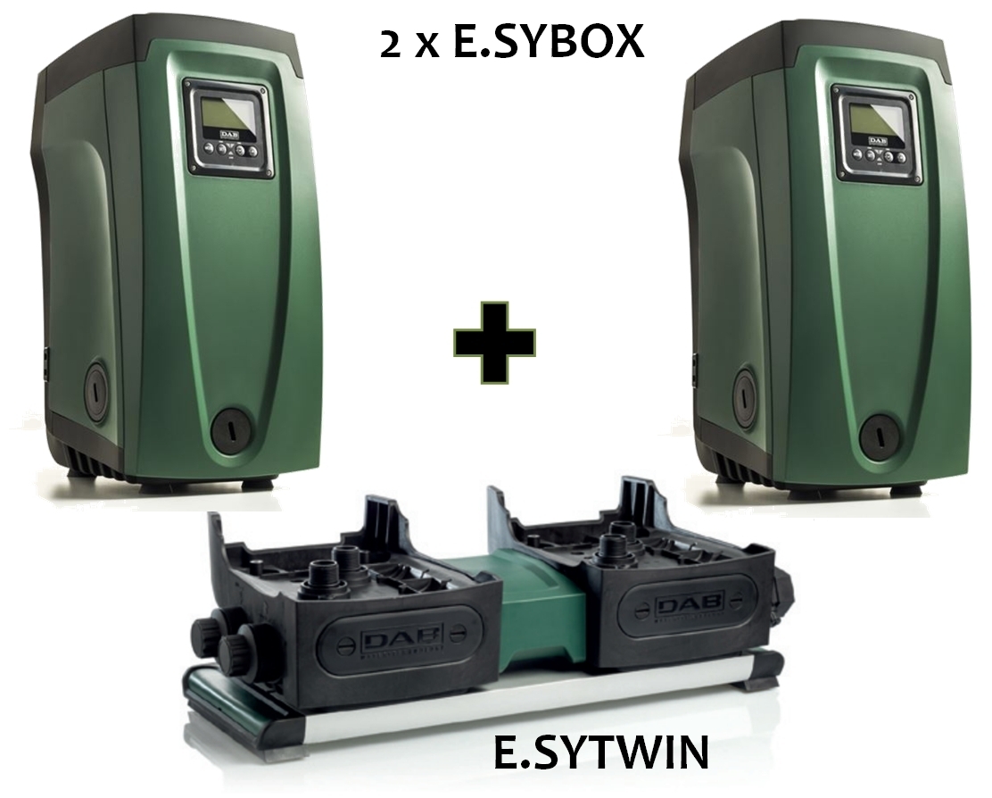DAB KIT 2 E.SYBOX + E.SYTWIN Хидрофорна система 1550 W 11.5 м3/ч 65 м (60170272)