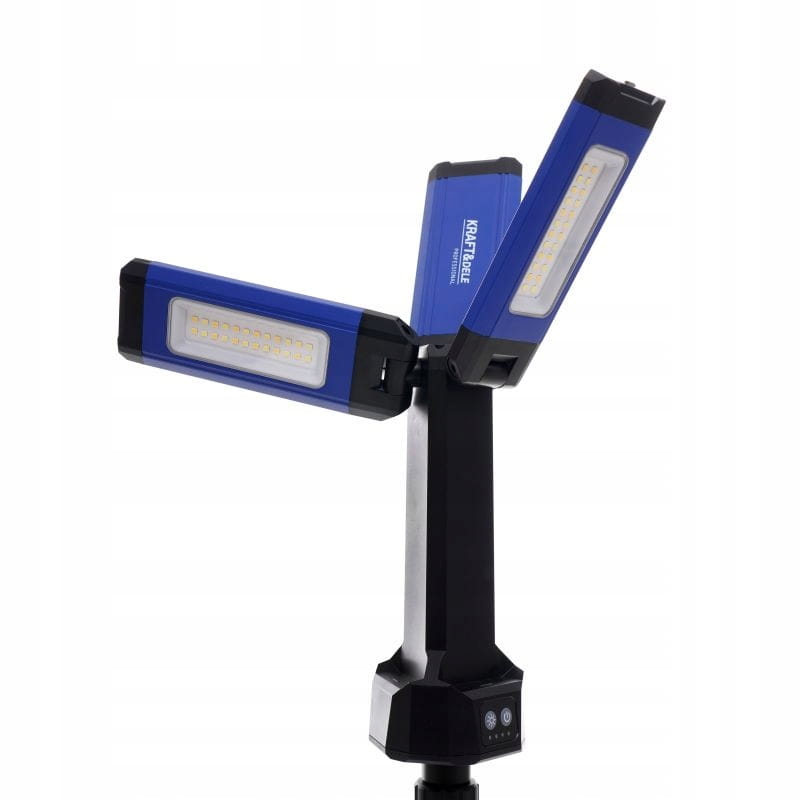 Акумулаторен LED прожектор със стойка Kraft&Dele KD1267, 2000 Lm, 4 Ah, 1.46 м