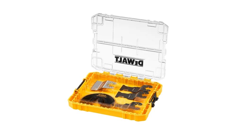 Комплект ножове за мултифункционален инструмент DeWALT DT20761-QZ, 5 бр. - от Etools.bg Комплект ножове за мултифункционален инструмент DeWALT DT20761-QZ, 5 бр.
