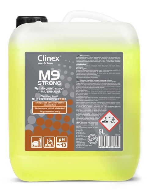 CLINEX М9 strong Концентриран препарат с много силни почистващи свойства 5 л