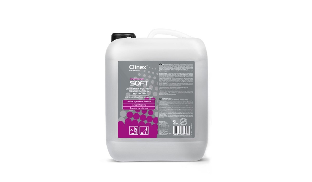 CLINEX Dispersion Soft Запечатващ и полиращ препарат за под, придаващ блясък 5 л