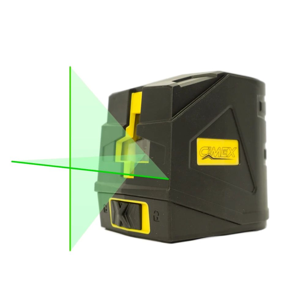 CIMEX SL10B-G Линеен лазерен нивелир със зелен лъч до 15 м