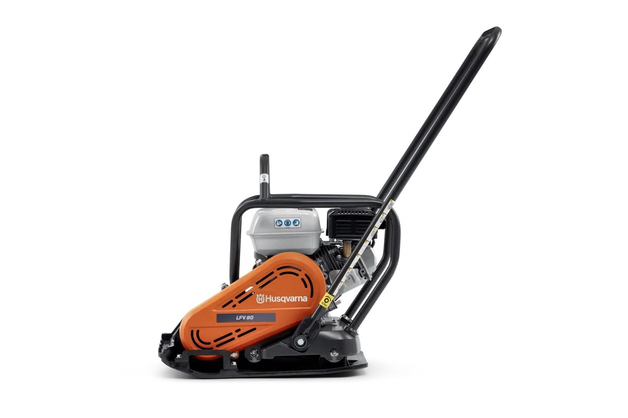 Бензинова виброплоча Husqvarna Construction LFV 80, 3600 W, 4.8 к.с, 420 x 570 мм, 19.4 kN (970 45 55‑01)