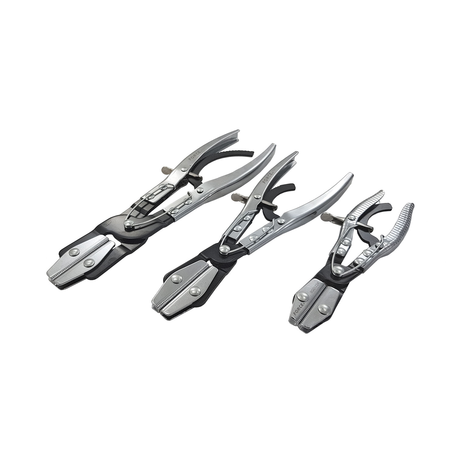 FORCE JN63857 Комплект клещи за пристягане на маркуч 3 бр. 8-12 FORCE JN63857 Комплект клещи за пристягане на маркуч 3 бр. 8-12