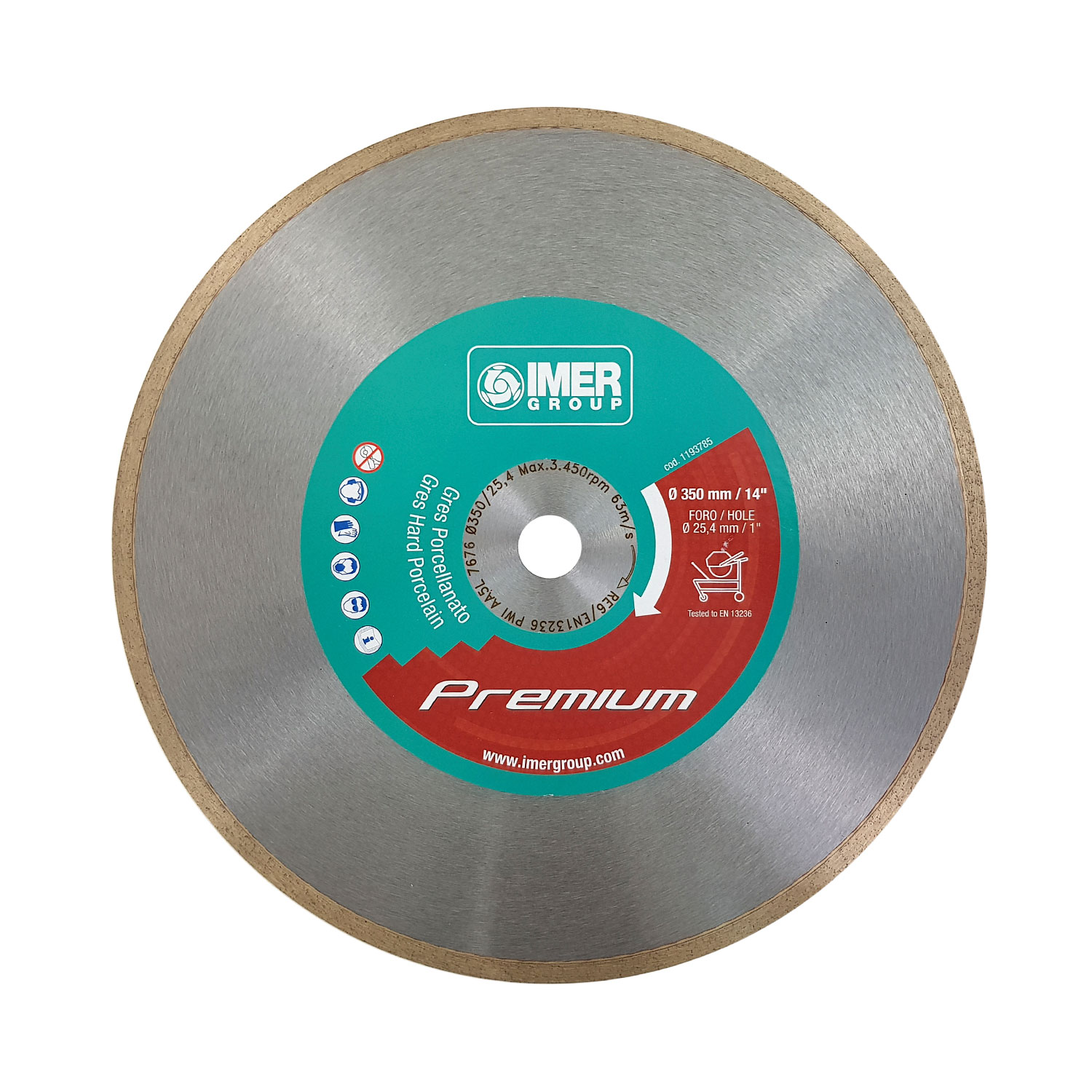 IMER Диамантен диск за гранитогрес ф350 мм (1193785)