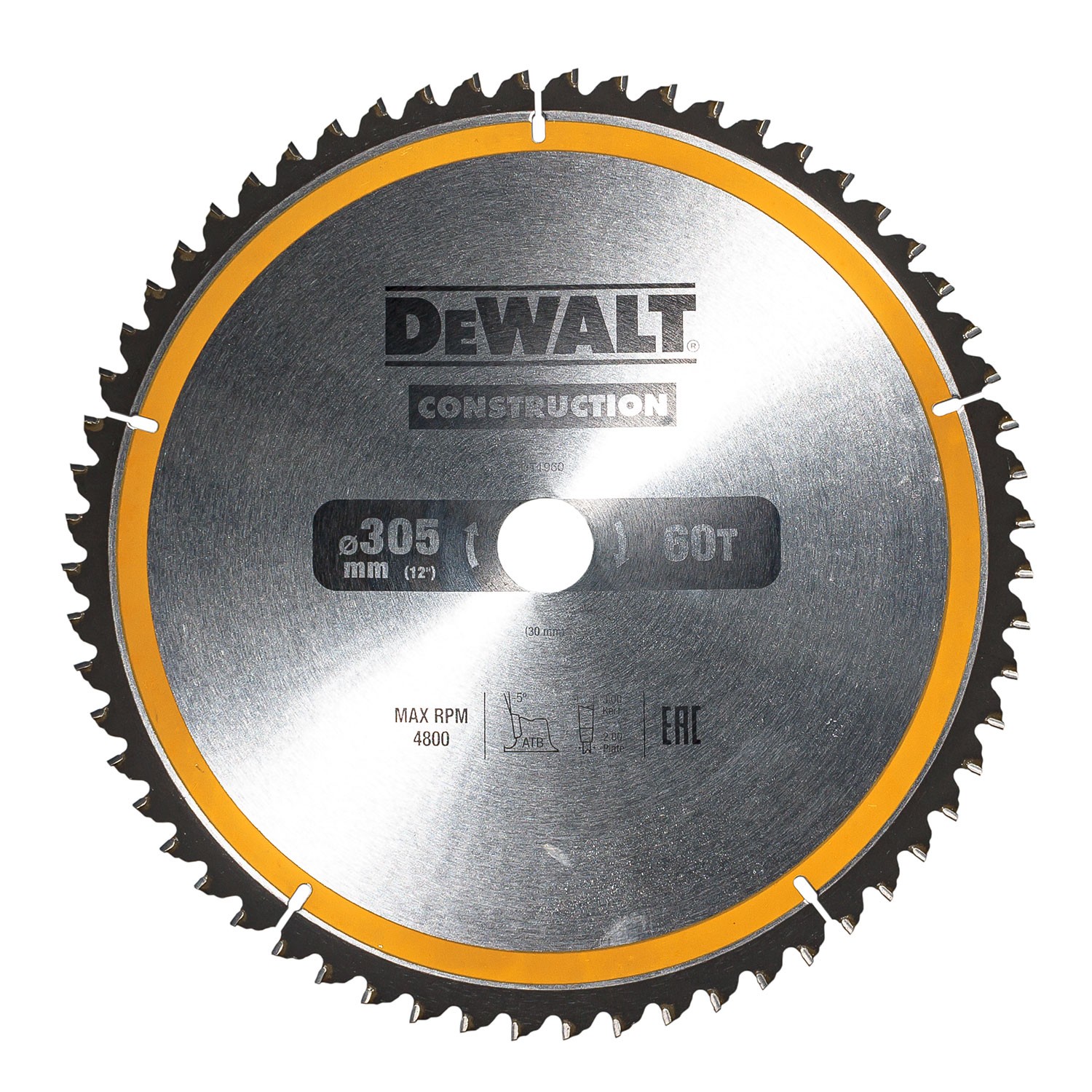 DEWALT Циркулярен диск за дърво ф305x30 мм 60 зъба (DT1960)