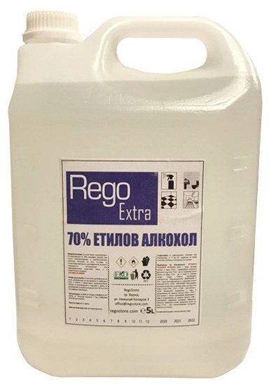 REGO EXTRA Препарат 70% етилов алкохол 5 л