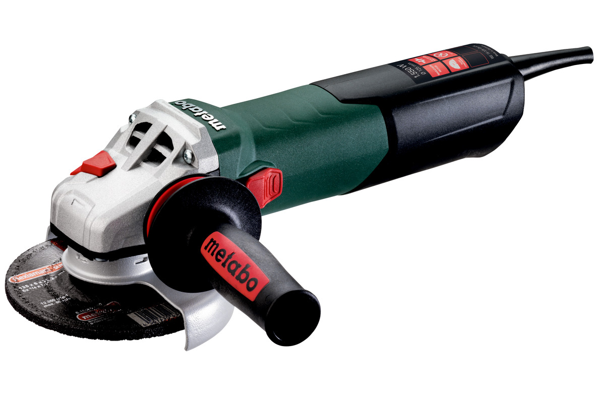 Електрически ъглошлайф Metabo WEVA 15-125 Quick, 1550 W, ф125 мм - от Etools.bg Електрически ъглошлайф Metabo WEVA 15-125 Quick, 1550 W, ф125 мм