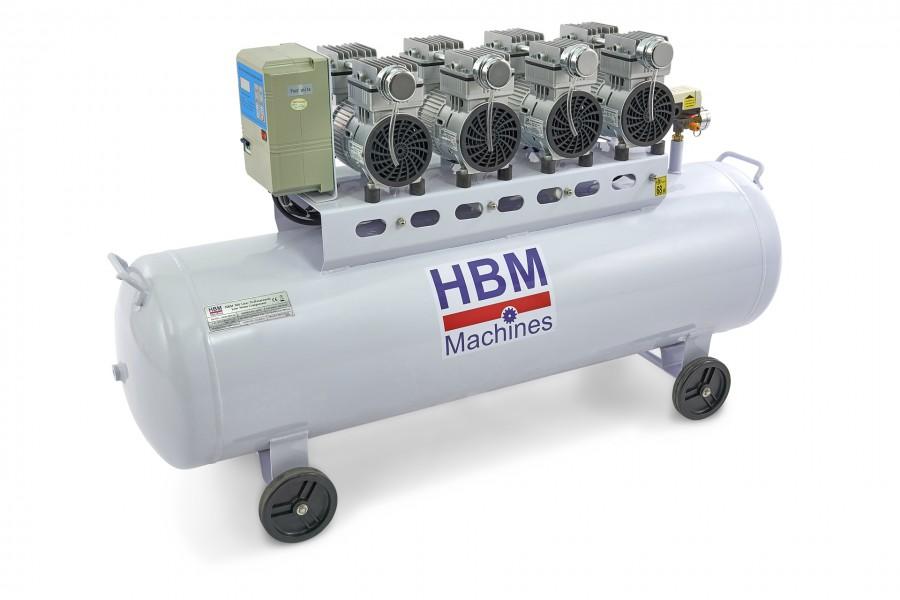 HBM 9267 Професионален безшумен компресор 3000 W 400 л/мин 200 л 8 бара