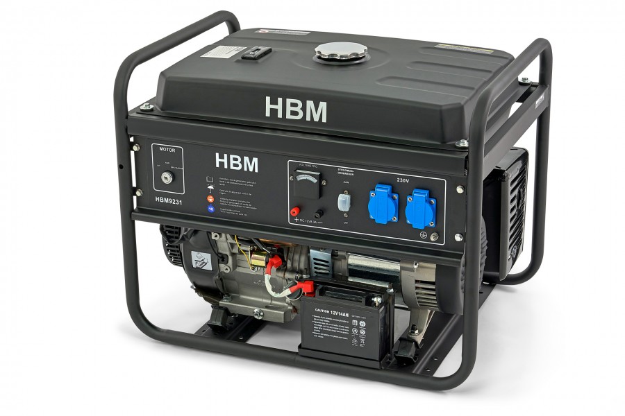 Бензинов монофазен генератор HBM 9231