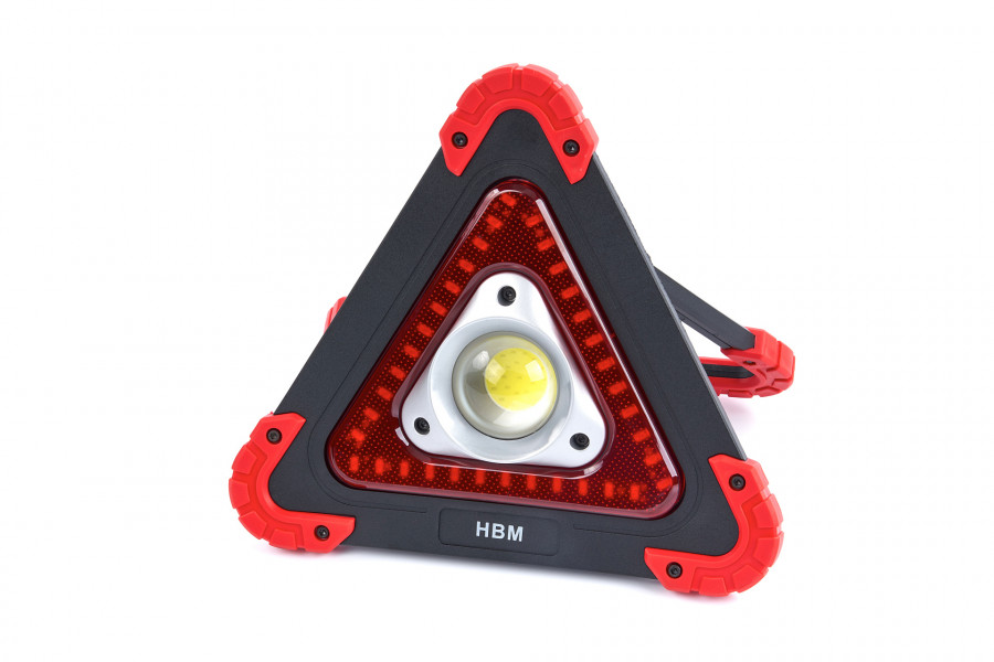HBM 9606 Многофункционален LED авариен триъгълник на батерии 10 W 450 lum