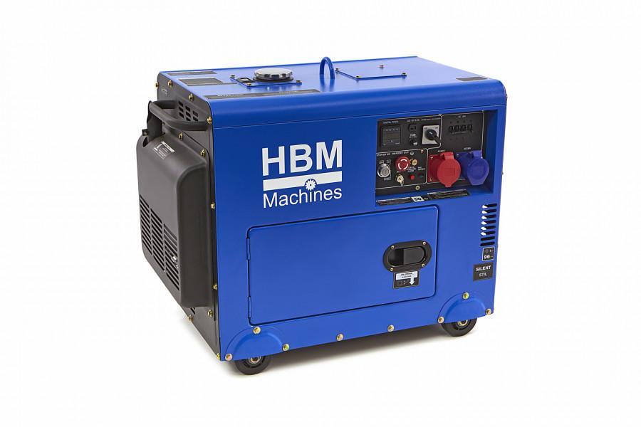 HBM 7900 Дизелов обезшумен генератор 7900 W 13 к.с 12-230-400 V