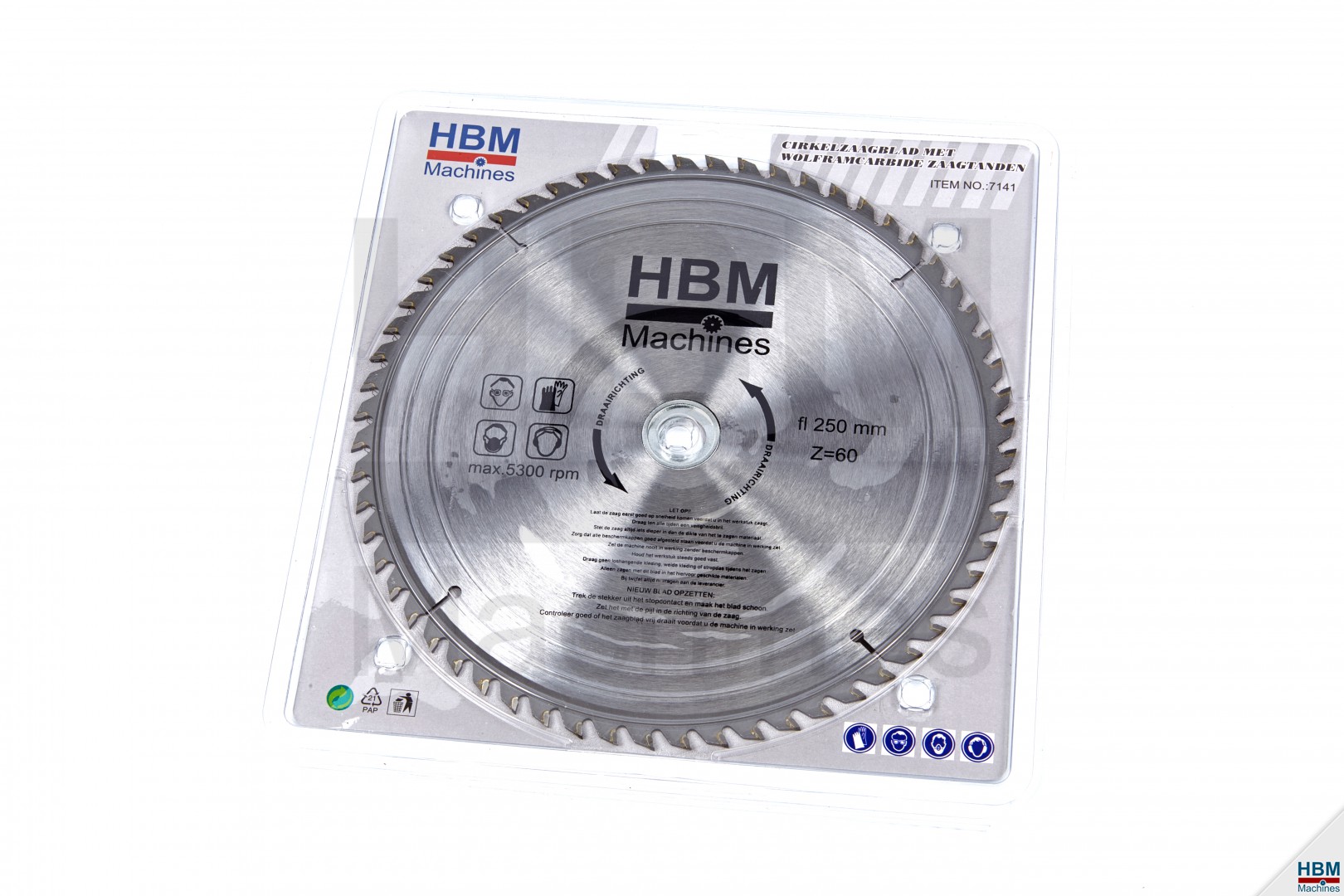 Консумативи / Дискове за циркуляр / Циркулярен диск за дърво HBM 7148, 300 мм, 80 зъба
