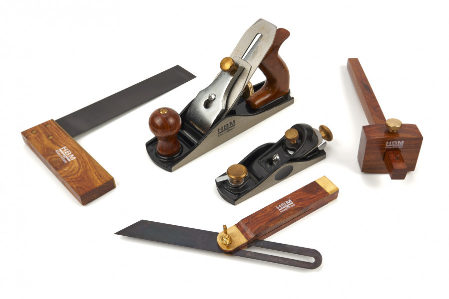 Ръчни инструменти / Ръчни рендета / Професионален дърводелски комплект HBM 10428, 5 части