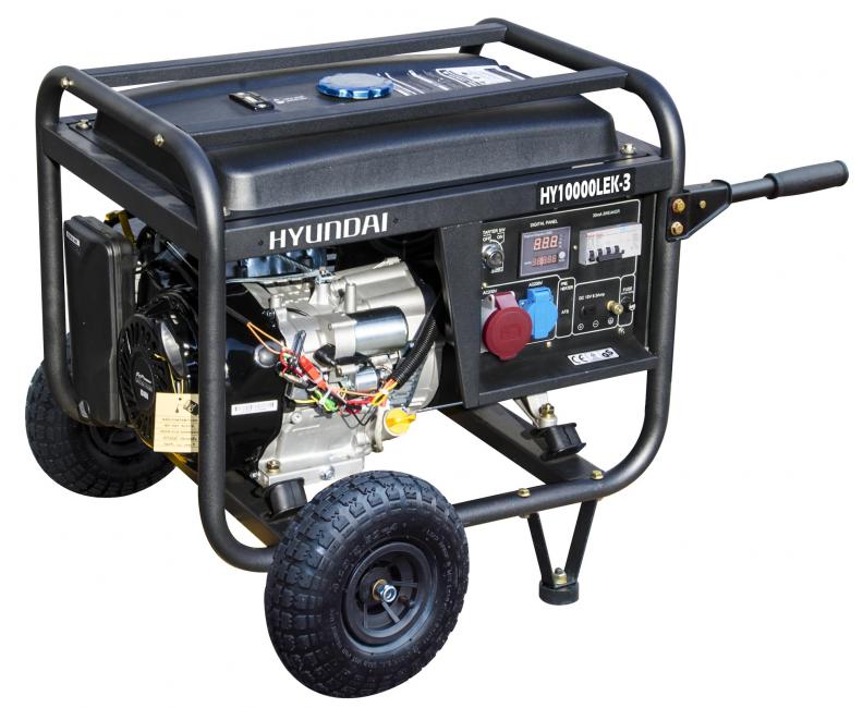 HYUNDAI HY10000LEK/Т Бензинов монофазен генератор с ел. стартер 7500 W (08114)