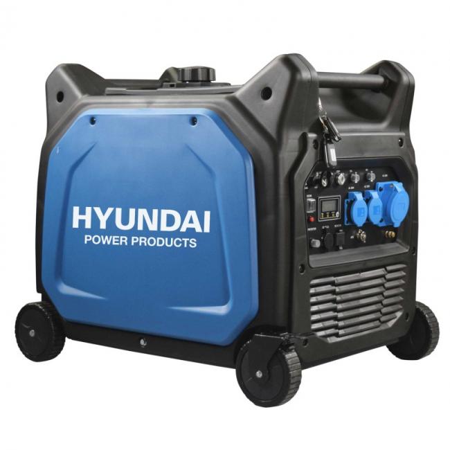 HYUNDAI HY 6500SЕi Бензинов инверторен, обезшумен генератор с ел. стартер 6500 W (08123)