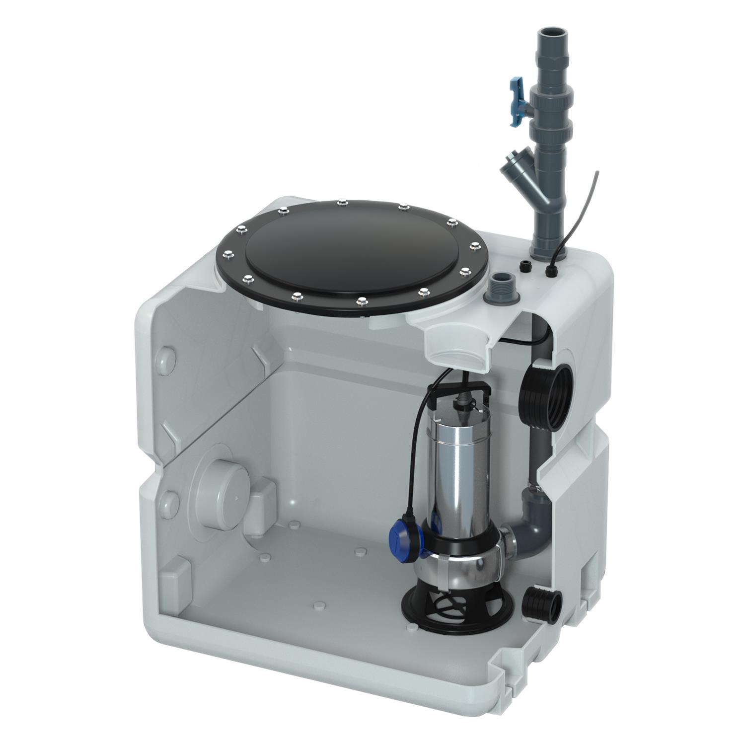 GRUNDFOS UNOLIFT.270.AP50B.50.11.1 Компактна херметична система за отпадни води с 1 помпа 1750 W 28 м3/ч 14 м (99017760)