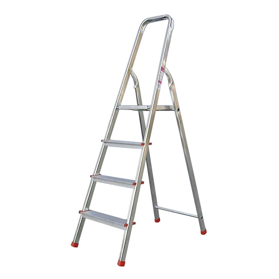 VALVNOS ALPOS 30-04 Алуминиева стълба - домашна 3+1 стъпала 2.7 м (39414) - от Etools.bg VALVNOS ALPOS 30-04 Алуминиева стълба - домашна 3+1 стъпала 2.7 м (39414)