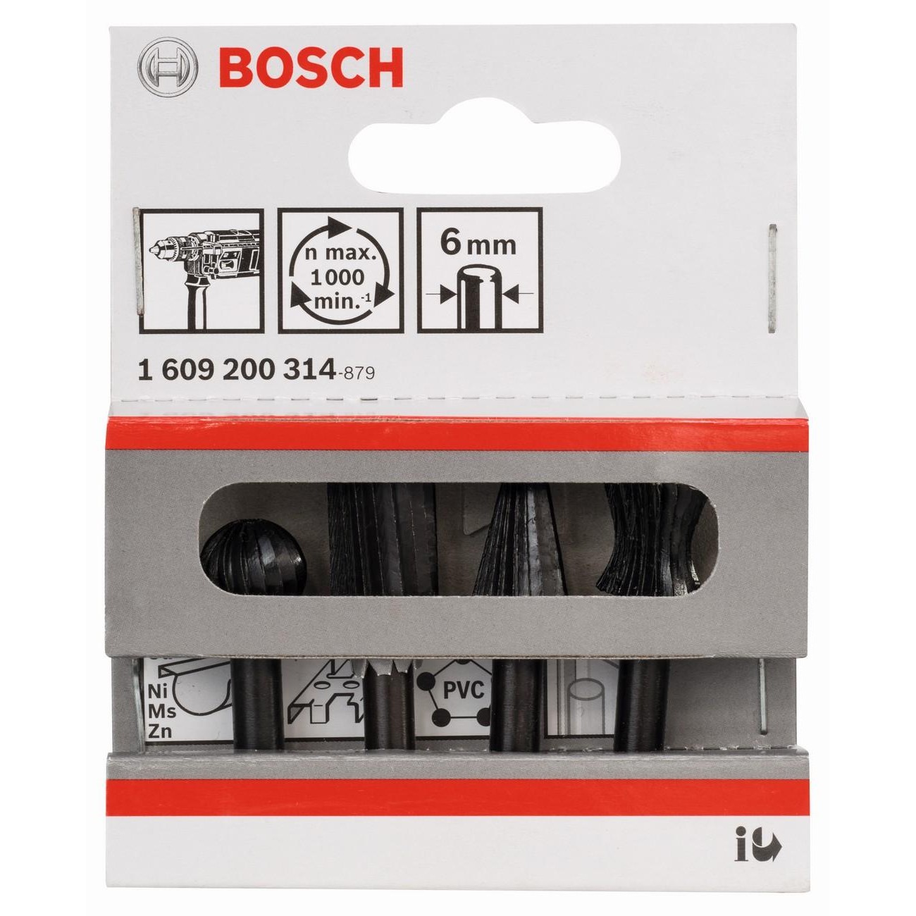 BOSCH Professional Комплект фрезери за оберфреза 13 мм 4 части (1609200314)