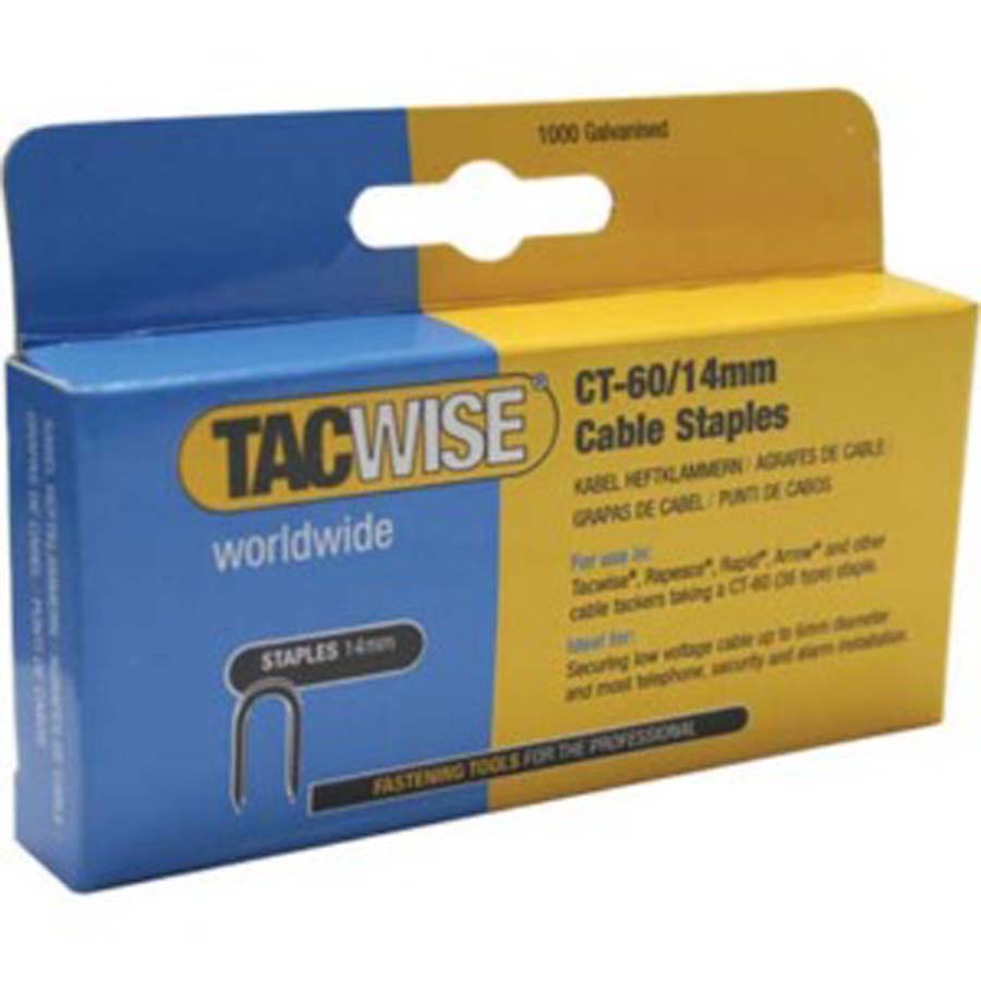 TACWISE Телчета CT60 за ръчен такер 6х14 мм 5000 бр (16188)