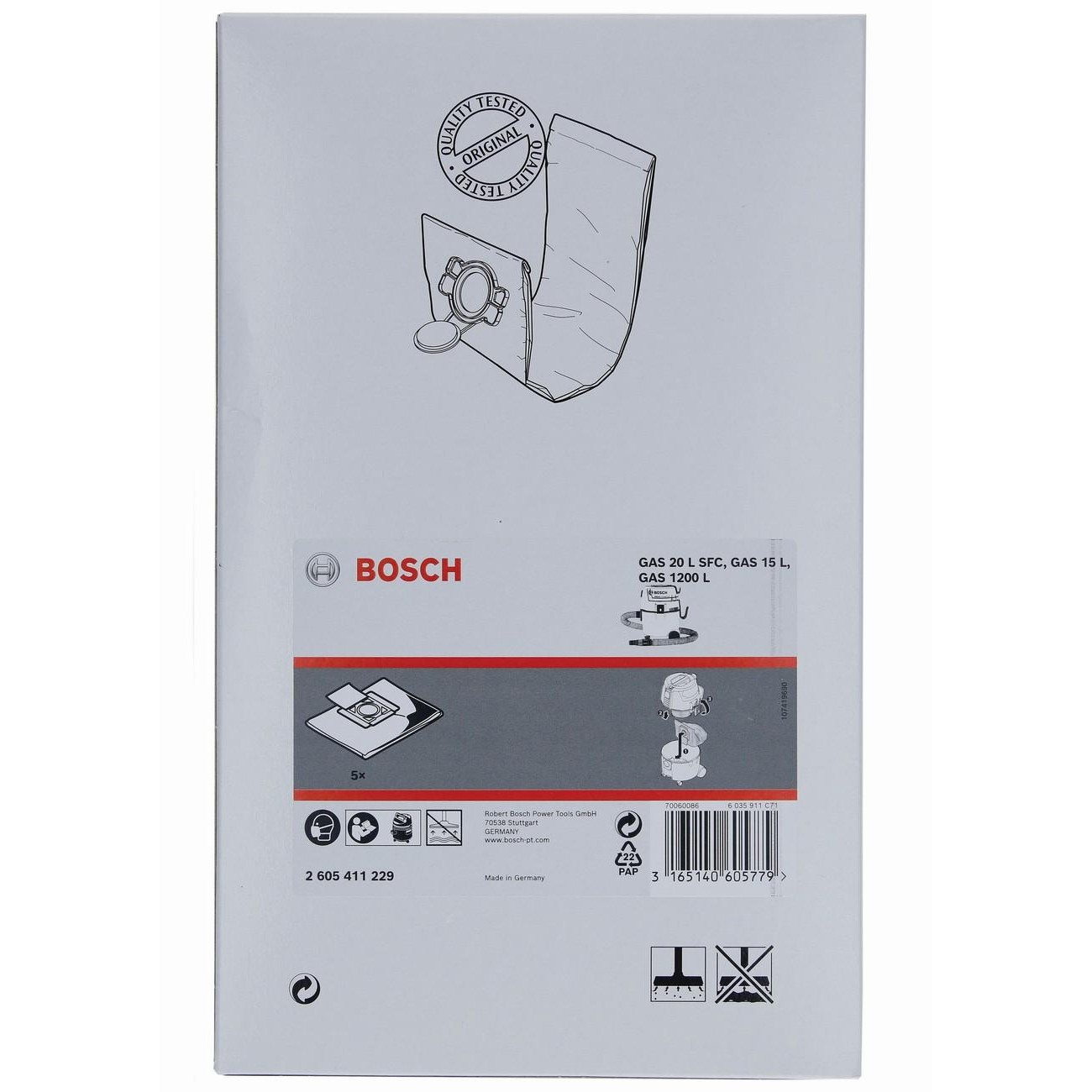 BOSCH Professional Торба от кече за GAS 20 L (2605411229)