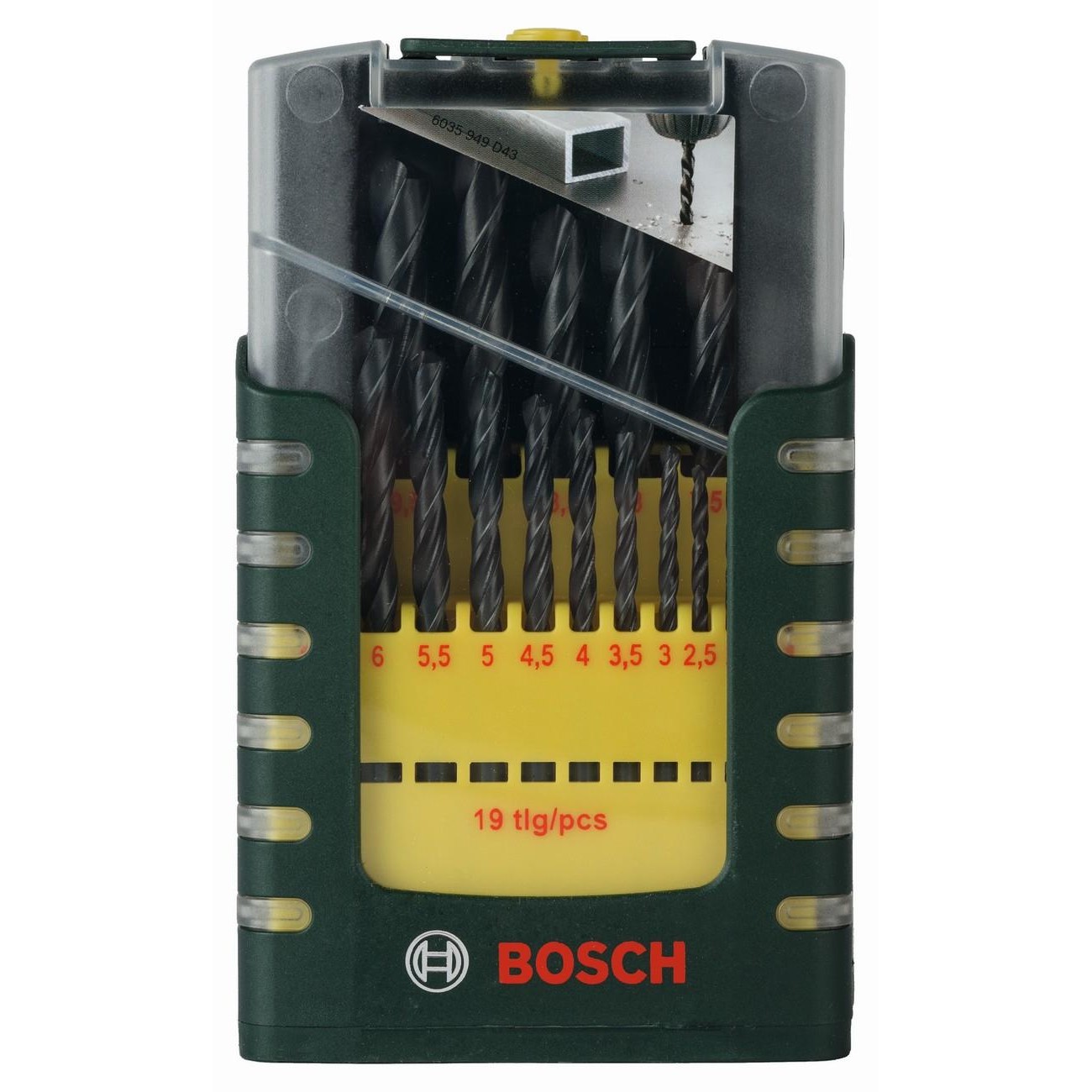 BOSCH Professional HSS-R Комплект свредла за метал 19 части (2607017151)