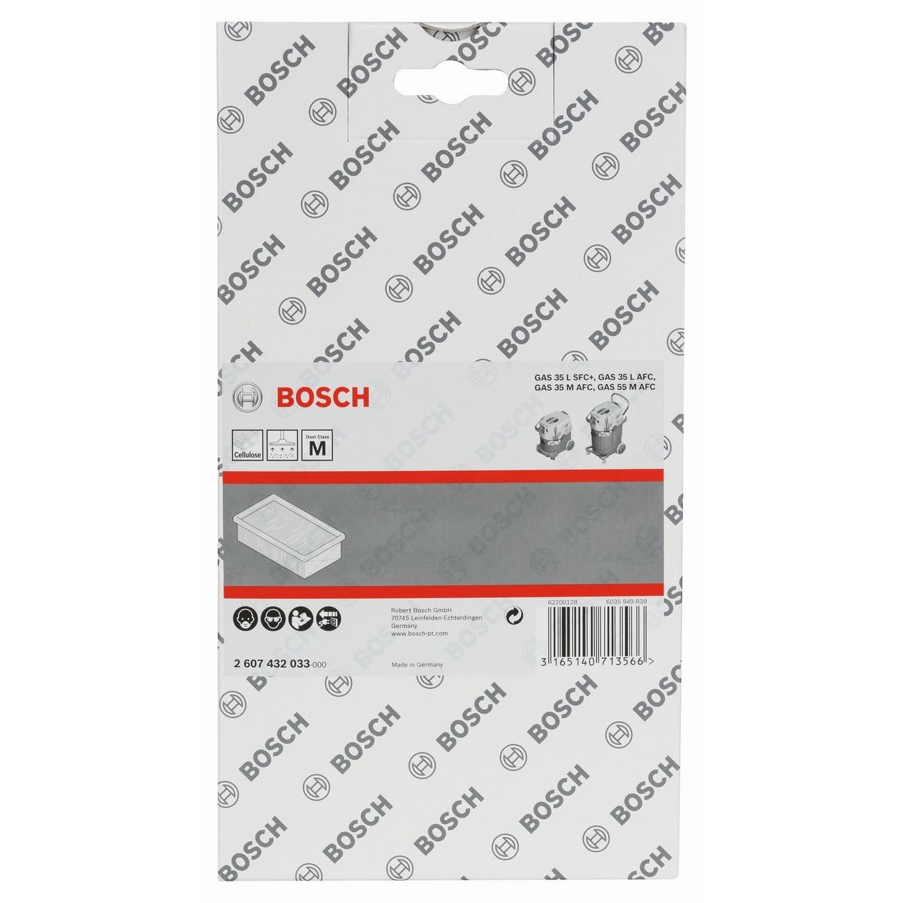BOSCH Professional Целулозен плосък нагънат филтър За GAS 35-55 (2607432033) - от Etools.bg BOSCH Professional Целулозен плосък нагънат филтър За GAS 35-55 (2607432033)