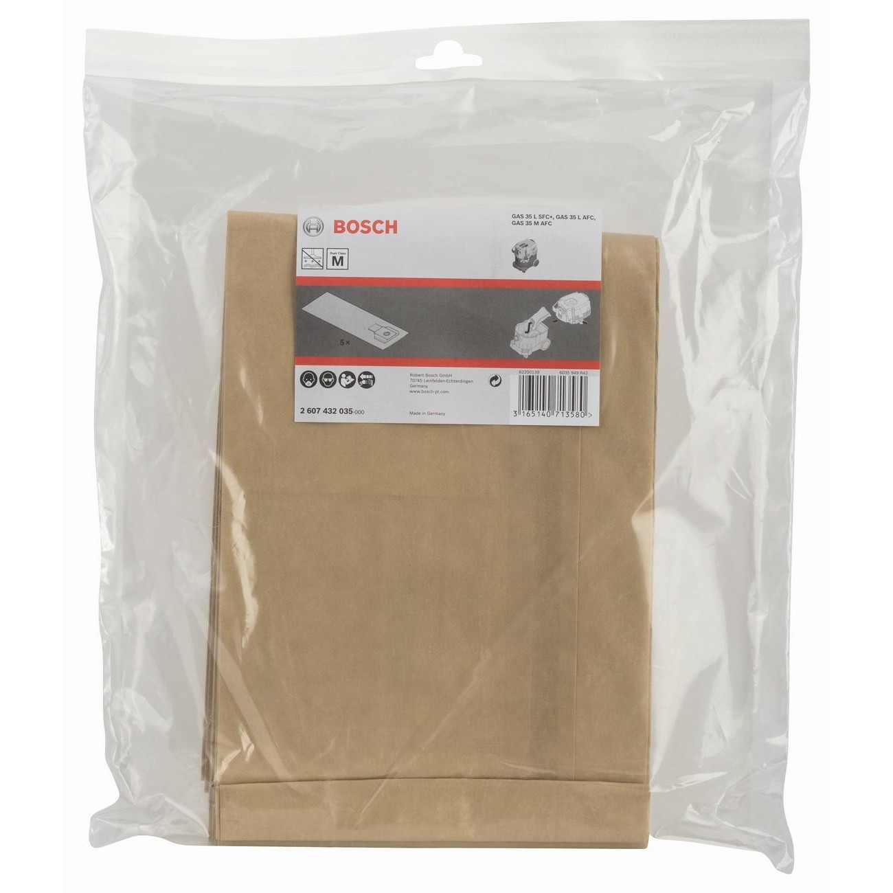 BOSCH Professional Хартиена филтърна торба (2607432035) - от Etools.bg BOSCH Professional Хартиена филтърна торба (2607432035)