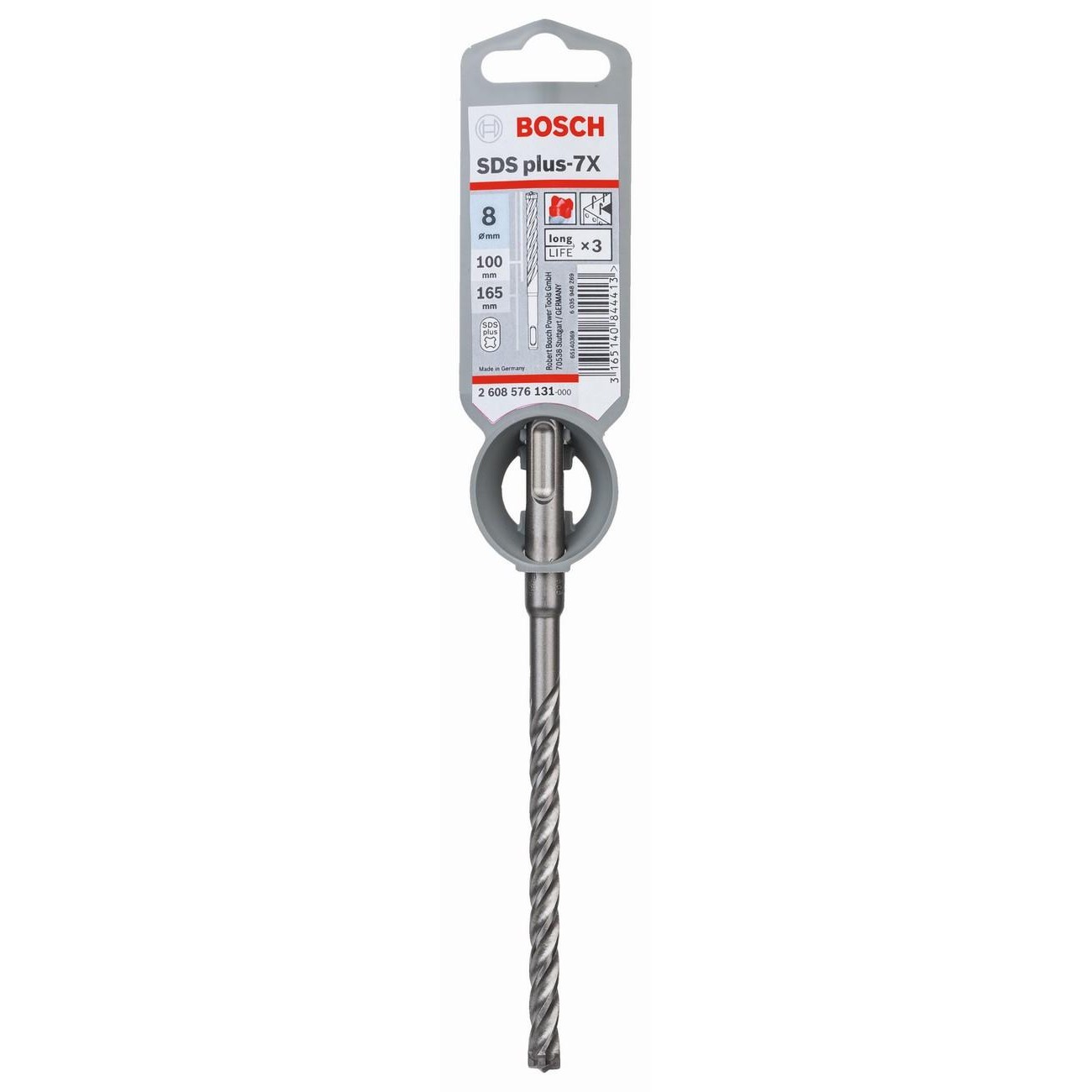 BOSCH Professional SDS-Plus-7Х Свредло 8x100x165 мм (2608576131)