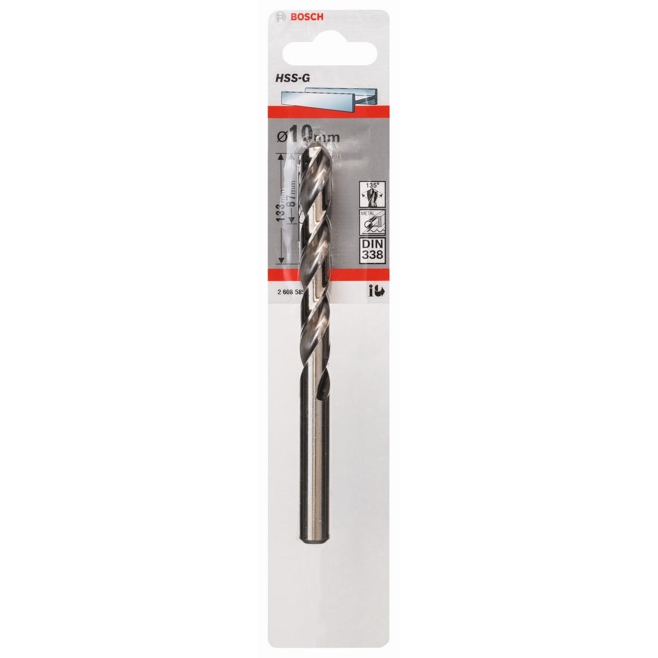 BOSCH Professional HSS-G DIN 338 Свредло за метал 10x87x133 мм (2608585936) - от Etools.bg BOSCH Professional HSS-G DIN 338 Свредло за метал 10x87x133 мм (2608585936)