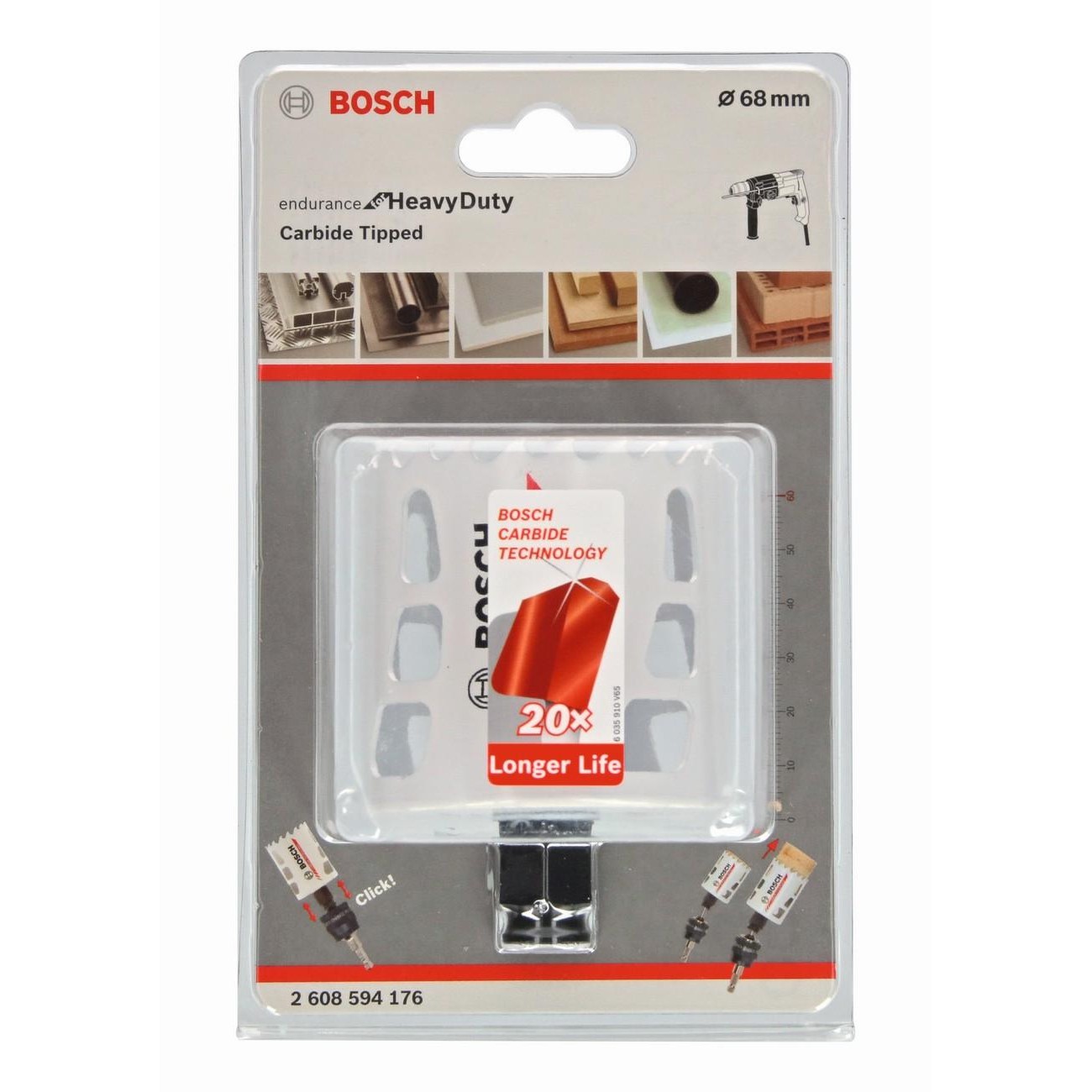 BOSCH Professional Endurance Kарбидна боркорона 68 мм (2608594176) - от Etools.bg BOSCH Professional Endurance Kарбидна боркорона 68 мм (2608594176)
