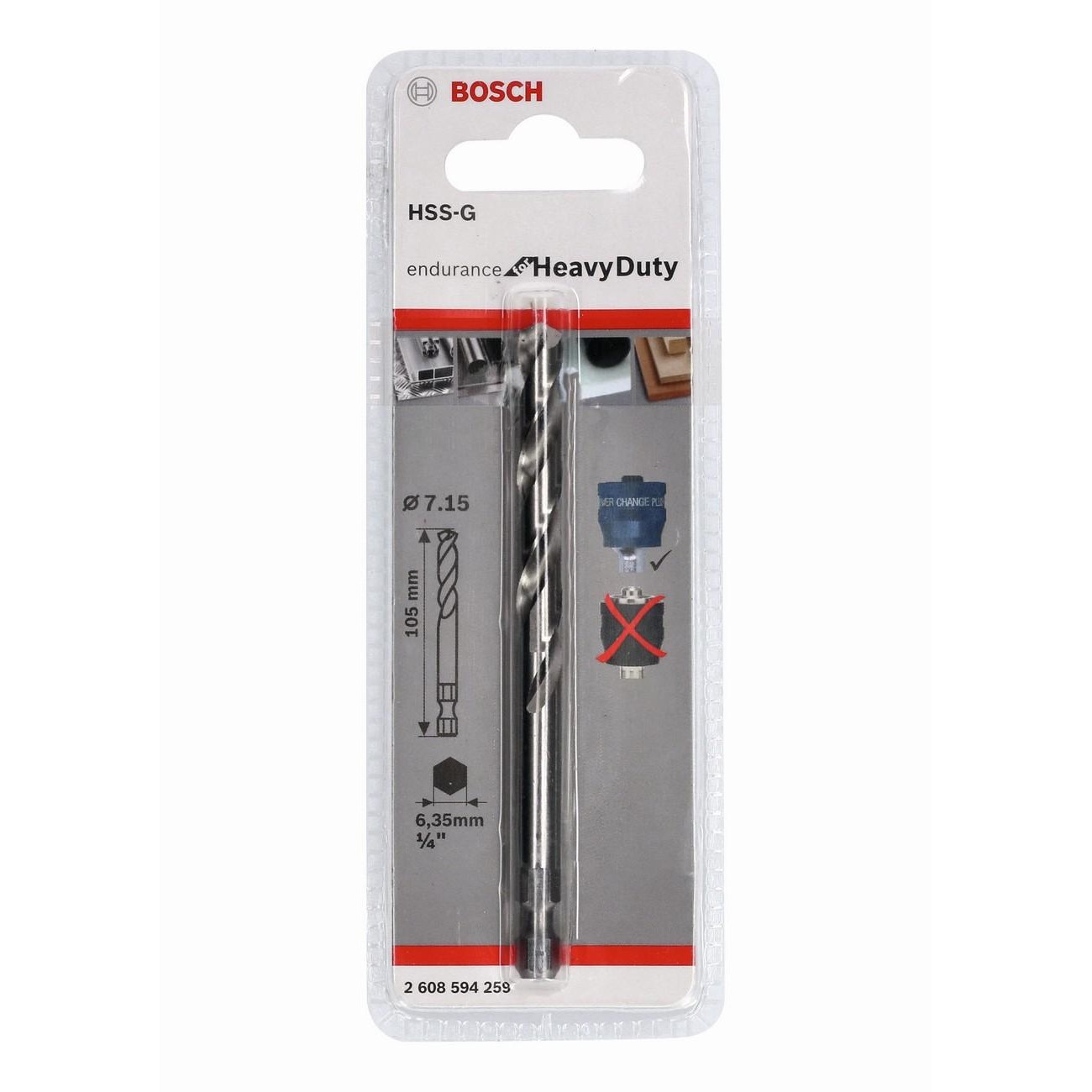 BOSCH Professional Plus HSS-G Центриращо свредло 7.15x105 мм (2608594259) - от Etools.bg BOSCH Professional Plus HSS-G Центриращо свредло 7.15x105 мм (2608594259)