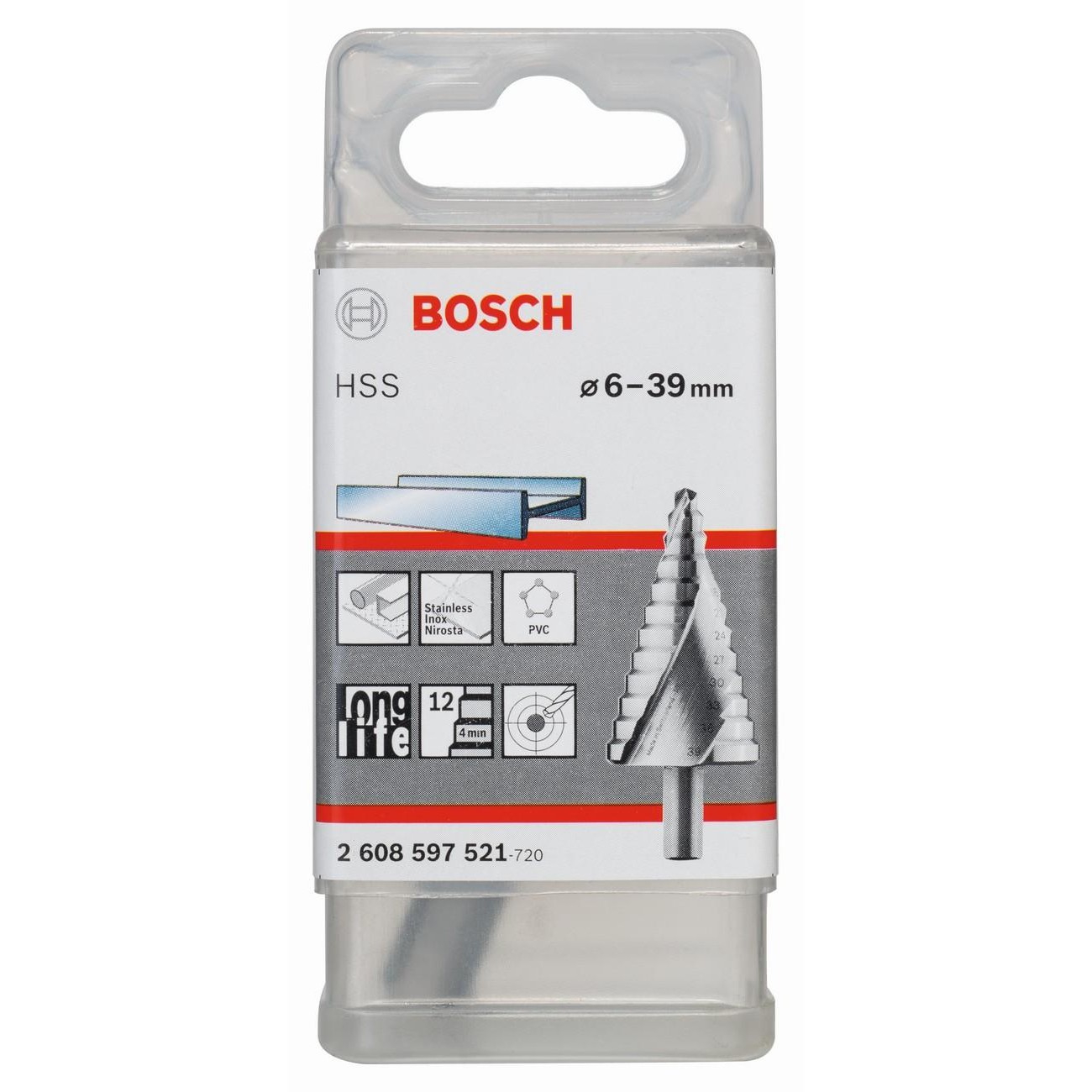 BOSCH Professional HSS Стъпаловидно свредло 6-39 мм 10 мм 93.5 мм (2608597521)